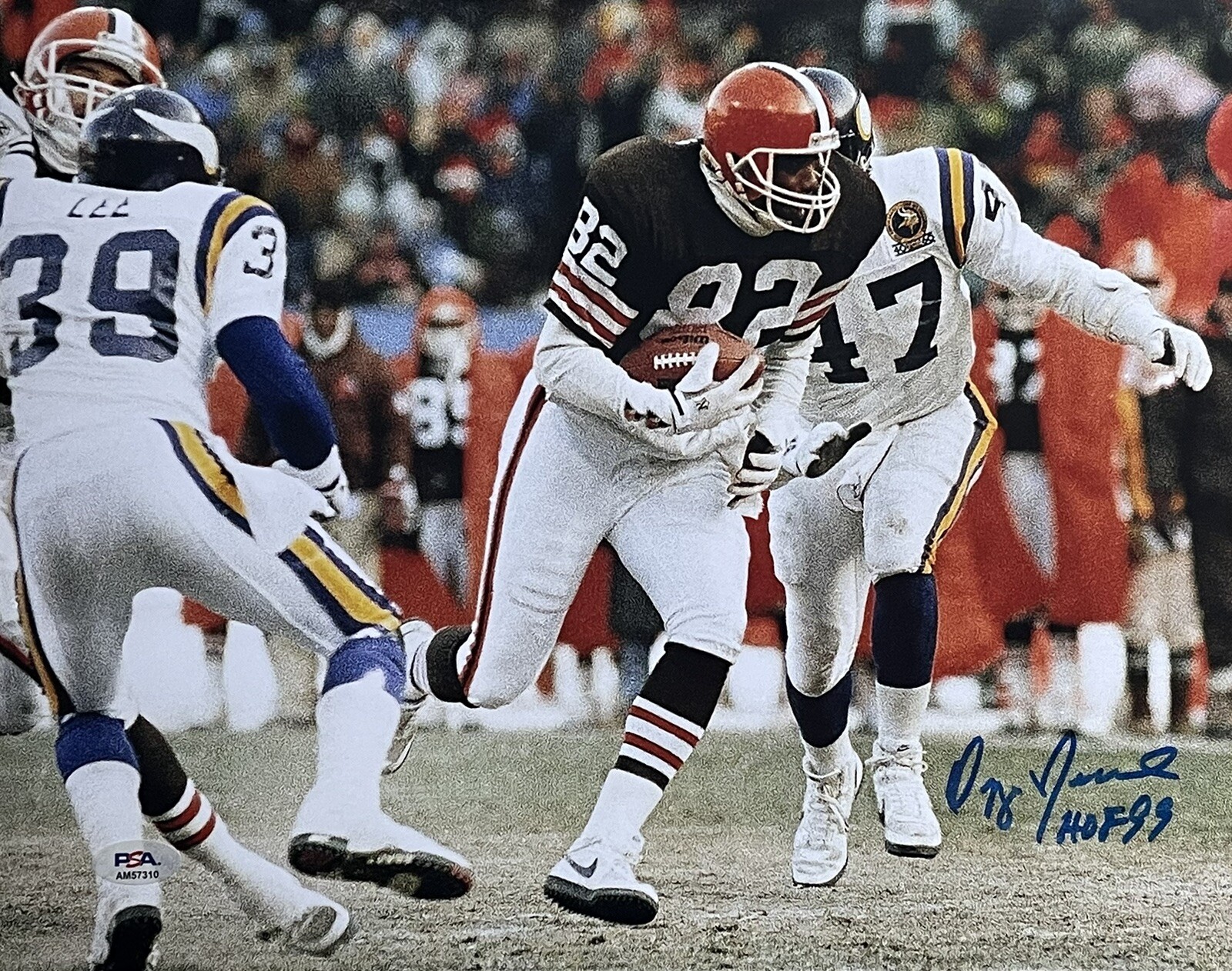 Ozzie Newsome Autographed Signed Cleveland Browns 11x14 Photo PSA/DNA 