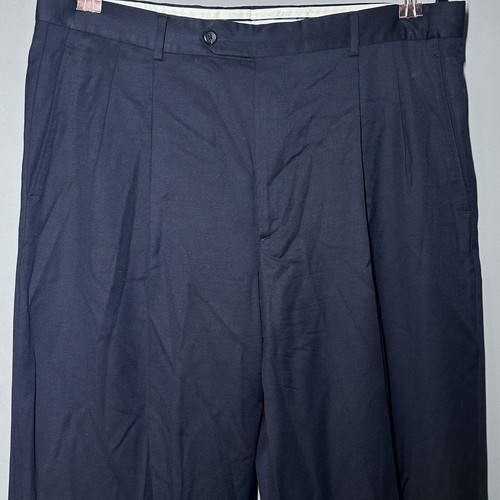 Talbots Anzughose Herren 100 % Wolle schwarz Größe 36 x 32 – klassische maßgeschneiderte Passform - Bild 3 von 8