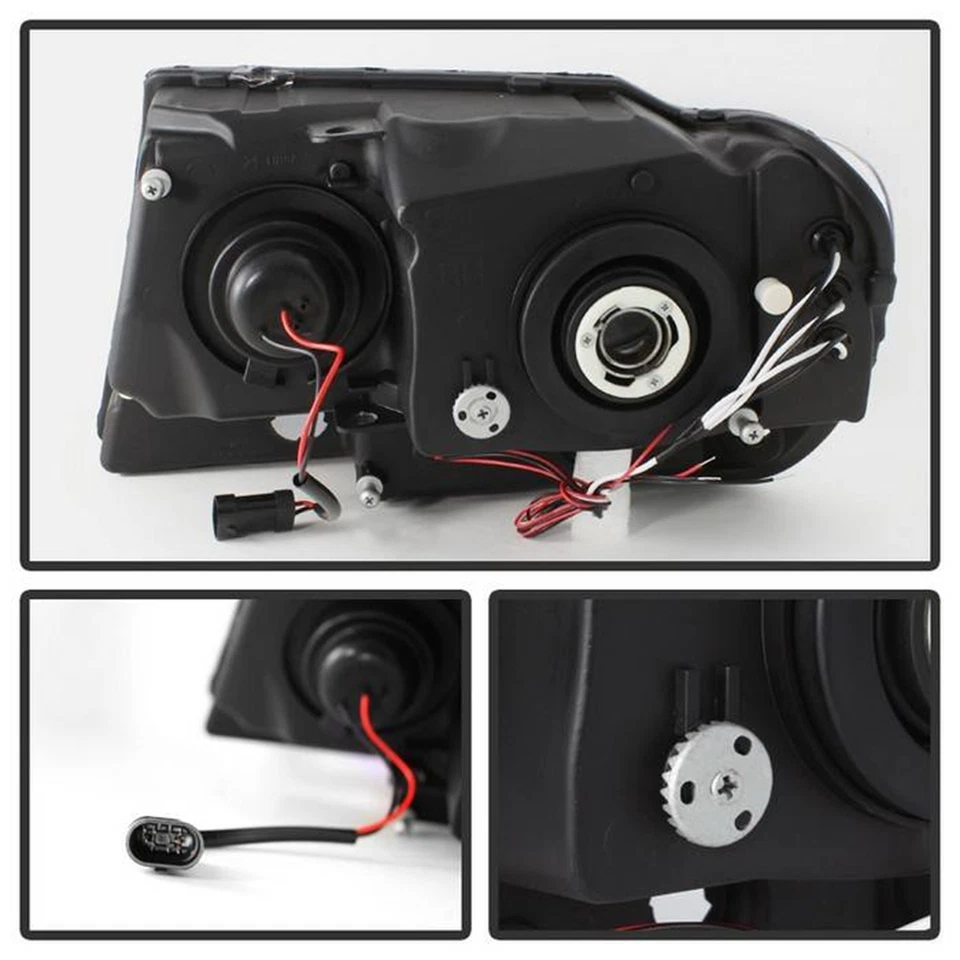 Faros proyectores Spyder Signature LED halo cromados para Jeep Grand Cherokee Foto 4 de 4