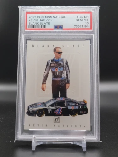 2022 Donruss Nascar Kevin Harvick Blank Slate Ultra Rare Case Hit Psa 10