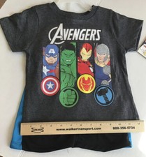 Avengers Toddler 2T 3T or 4T Boy's Shirt  Shorts Set Thor Hulk Cpt America