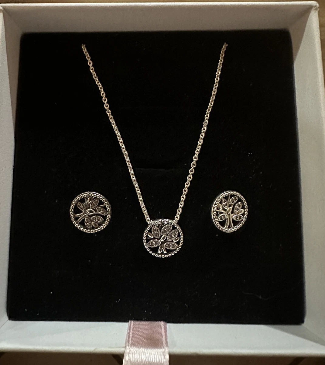 Golden Infinity Necklace and Earrings Set