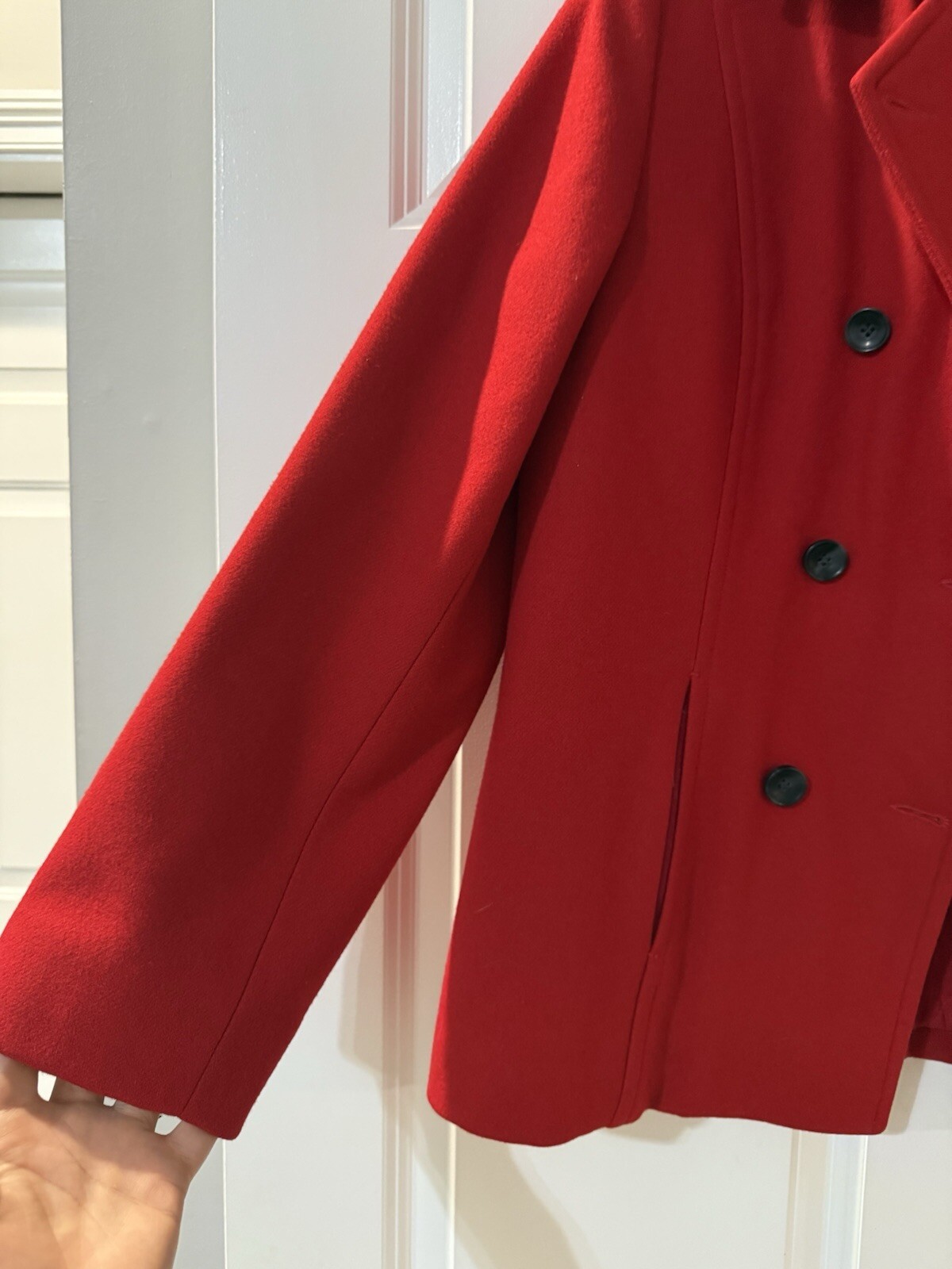 PENDLETON Originals Wool Red Double Breasted Coat… - image 4