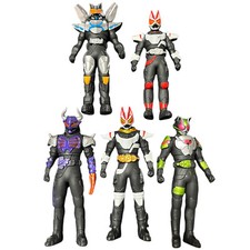 Large set Great deal bandai kamen rider geats series Set Of 5 soft vinyl figure