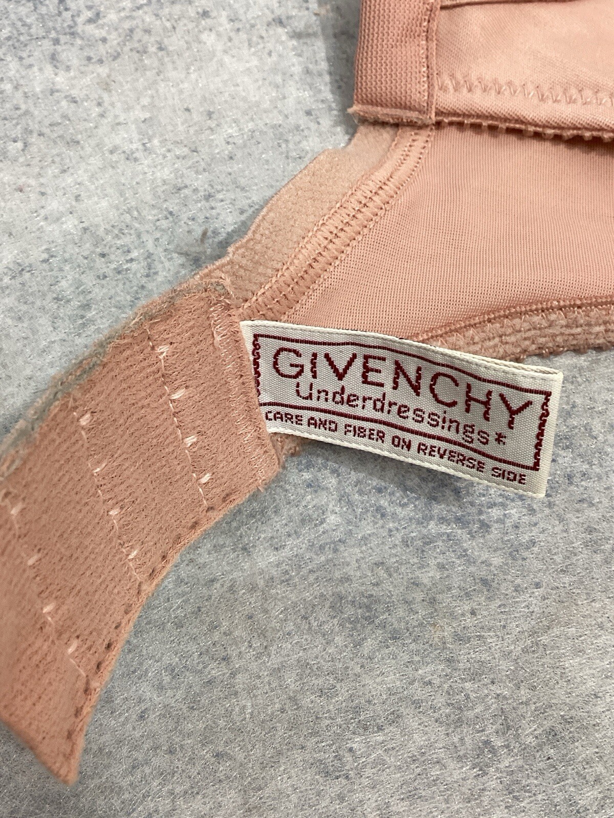 Givency Underdressings Bra Vintage 80s Underwire Peach 36C thumbnail 6