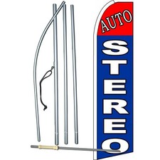 Auto Stereo Complete Swooper Flag Bundle