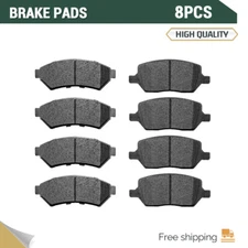 8PCS Front & Rear Ceramic Disc Brake Pads Set for Pontiac Montana Chevy Uplander
