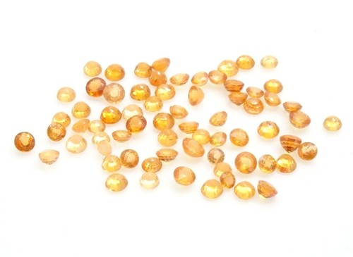 19.80CTW Mixed Round Spessartite Garnet Parcel - 19.80CTW Spessartite Garnet