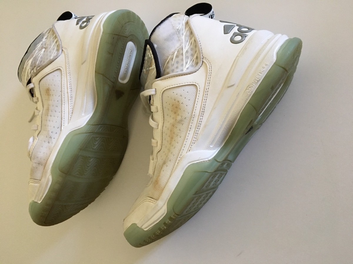 Pre-owned ADIDAS DUAL THREAT BB MEN'S WHITE BASKETBALL SHOES #D69586 8.5 M  US | eBay