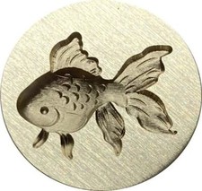 3D Goldfish Koi Wax Seal Stamp head, approx 1" diameter