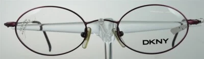 DKNY 6401 Brille Brillengestell Oval Dammenfassung Rot Italy Zeitlos NEU - Bild 1 von 3