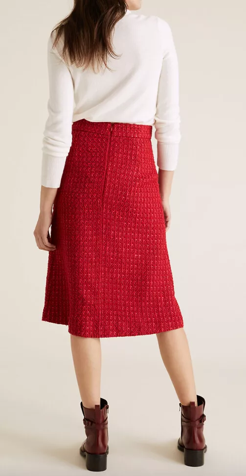 Tweed skirt clearance m&s