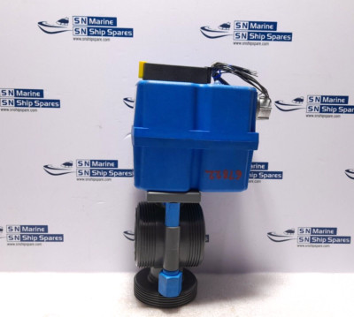 Plast-O-Matic Q1060-B Electric Actuated Valve True Blue 8572 Electric Actuator