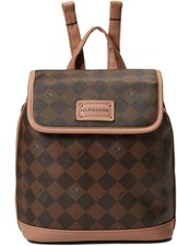 U.s. Polo Assn. Brown Diamond Signature Women's Backpack. New