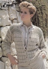 EMU COOLSPUN LADIES CARDIGAN KNITTING PATTERN - 30-40"