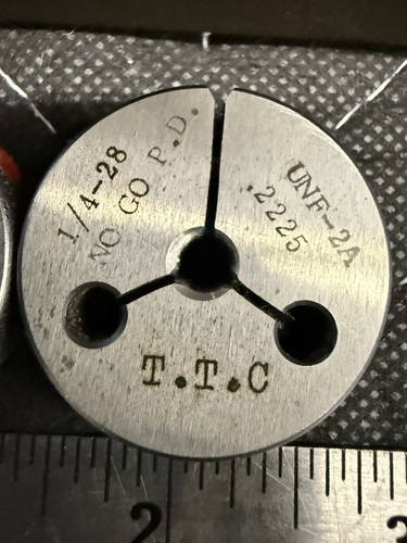 1/4-28 Round Screw Adjusting Die Set Of 2 - 第 3/4 張圖片