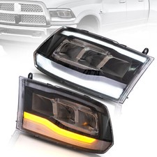 Vland For 09-21 Dodge Ram 1500 2500 3500 Classic 19-21 Led Reflector Head Light