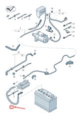AUDI RS3 Batterie + Câblage 8V0971225A NOUVEAU ORIGINE