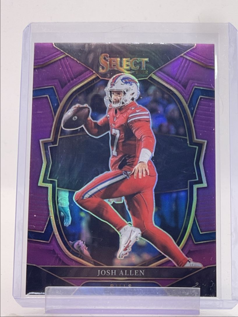 JOSH ALLEN 2022 SELECT CONCOURSE PURPLE PRIZM BILLS /75 Q1781
