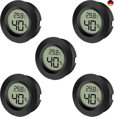 EEEKit Mini Hygrometer Thermometer, 5 Stück Klein Hydrometers, 
