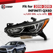 For 2016-2019 Infiniti QX60 HID/Xenon Headlight Projector w/LED DRL w/o AFS Left