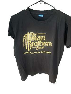 #ad The Allman Brothers Band North American Tour 1980 T Shirt Size XL Screen Stars $99.00