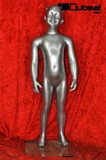 Schaufensterpuppe Kind weiblich silber Mädchen Schaufensterfigur Mannequin