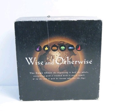 Wise and Otherwise Complete Board Game 1997 Family Party Bluffing Game