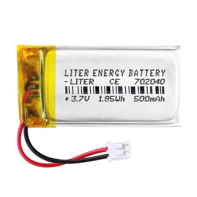 Akku 852526 LiPo 3,7V 500mAh 1,85Wh Wiederaufladbar PH2.0 Stecker (JST-PHR-02)