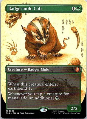 Badgermole Cub (Borderless) M Creature   Badger Mole Normal Avatar: The Last Air