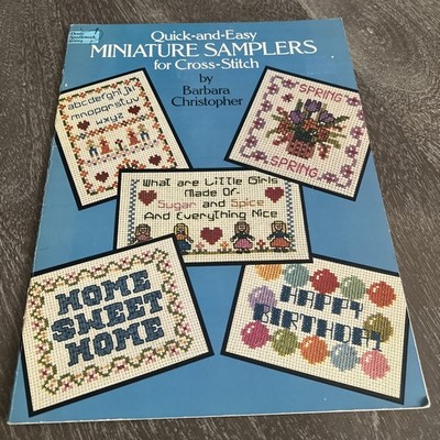 Quick and Easy Miniature Samplers for Cross-Stitch︱1986︱Instructions