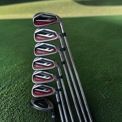 PRECISE MDX II GOLF Iron SET 5 6 7 8 9  PW & a Hybrid Graphite & Steel Shaft RH
