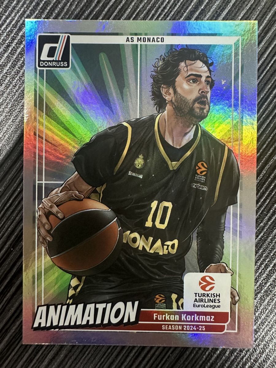 2024-25 Panini Donruss Euroleague Furkan Korkmaz Animation #13 SSP
