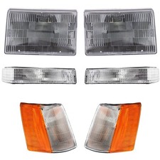 Headlight Kit For 93-96 Jeep Grand Cherokee With Corner Light Turn Signal Light
