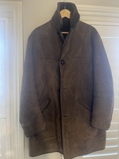 Nurseys of Bungay Men's Sheepskin Brown Coat Size L