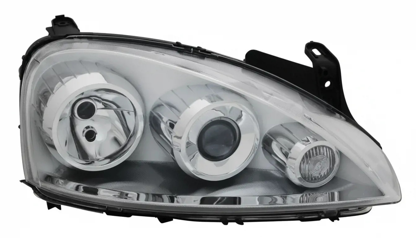Hauptscheinwerfer links Opel Corsa C Combo C H7/H7 mit Motor TYC 20-0424-05-2 - Bild 2