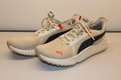 Puma Men's Pacer Future Street Plus Running Shoe Size 11 Beige/Navy (384634-03)