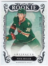 2018-19 Upper Deck Artifacts Rookie NICK SEELER RED195 354/799 Minnesota Wild RC