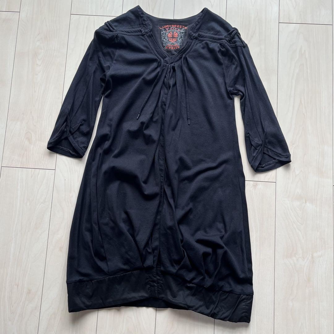 トップス Marithe + Francois Girbaud Y2K Cardigan 00s Y2K Marithe Francois Girbaud Cardigan Long Sleeve Black
