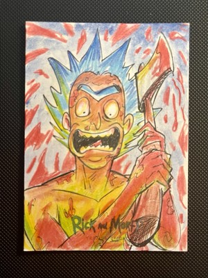 2018 Cryptozoic Rick and Morty Season 2 Sketch Card 1/1 By Ebraga Artes