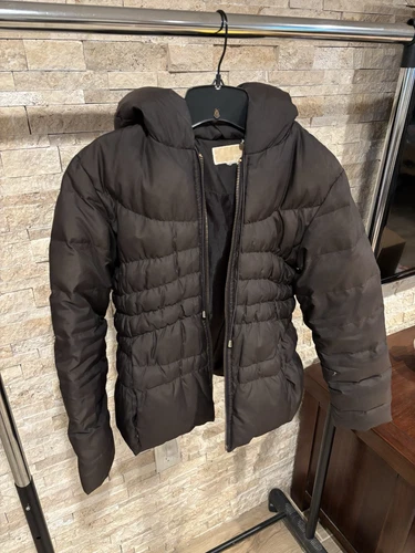 Giubbotto donna Michael Kors marrone puffer taglia media