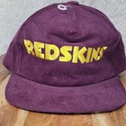 VTG Starline Washington Redskins Corduroy Snapback Hat Maroon Yellow Logo TAIWAN — photo 1