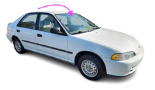 Fits: 1992-1995 Honda Civic 4Door Sedan Front Windshield Glass(W/Bullet Shaped)