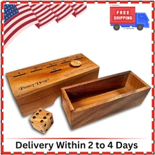 Best Penny Drop Game Travel Edition, Compact Dice for Family Fun, Made in USA
