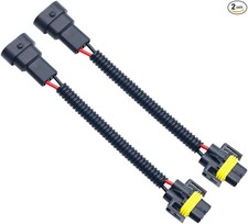 Headlight Fog Light Plug Cable Socket Conn Style: 9005 9006 male to H11 female