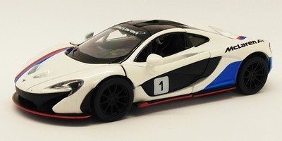 McLaren P1 - weiß - Kinsmart Pull Back & Go Metall Modellauto