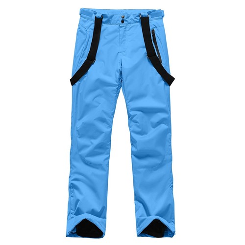 Men's Insulated Snow Ski Pants Waterproof Warm Winter Outdoor Snowboard Bibs ... - Picture 2 of 4