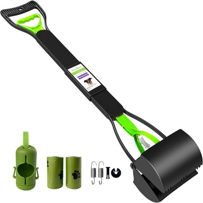 #ad ShinyDew 32quot; Pooper Scooper for Large With Bag amp; Dispenser Attachment $43.49