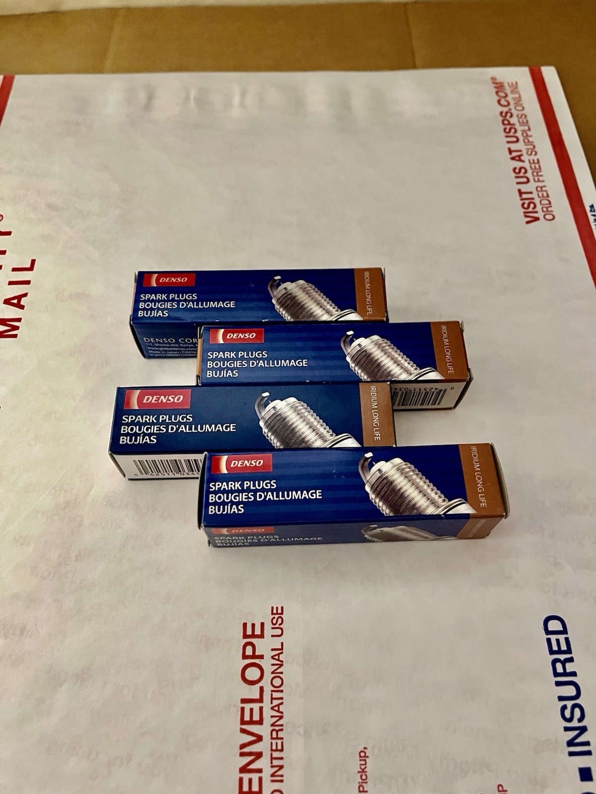 New Real Genuine DENSO 3442 Iridium Long Life OEM Spark Plugs FXE22HR11, 4pk