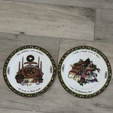 Set of 2 Susan Winget's A Christmas Story Salad Plates -  Series 1